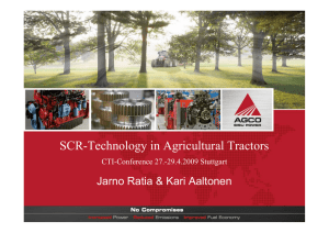 SCR-Technology in Agricultural Tractors