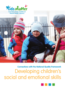 Developing children`s social and emotional skills