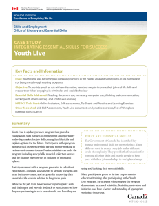 Youth Live Case Study - Employment and Social Development