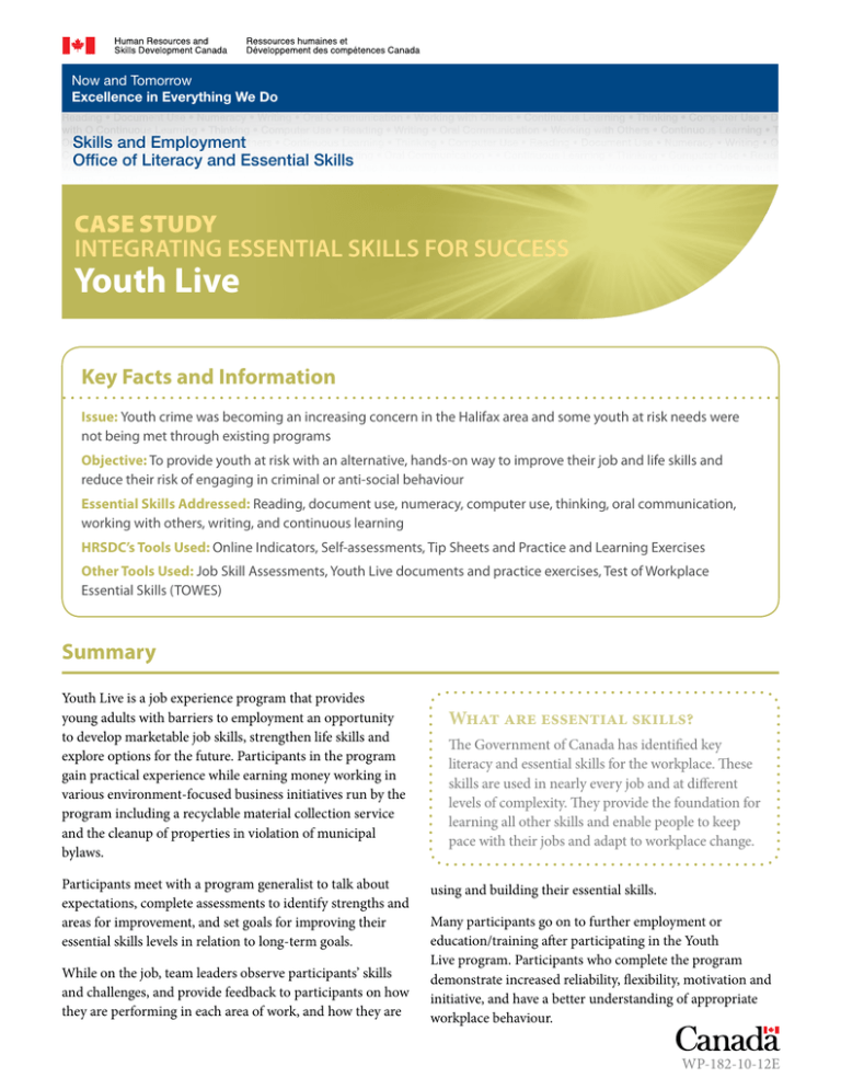 case study of youth employment