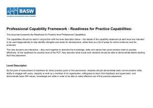 Professional Capability Framework
