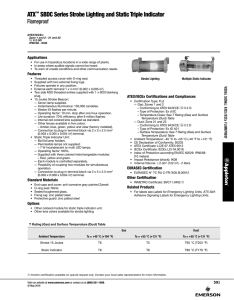 SBDC Series Strobe Lighting and Static Triple Indicator Catalog Pages