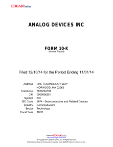 analog devices inc