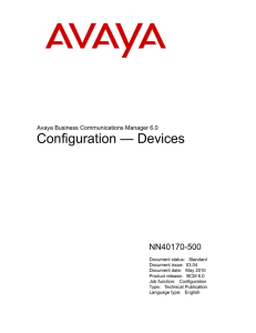 Configuration — Devices