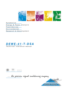 DEWE-41-T-DSA Technical reference manual