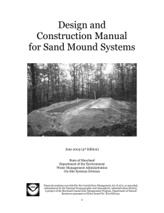 Design and Construction Manual for Sand Mound Systems