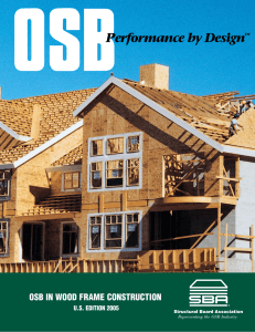 OSB In Wood Frame Construction
