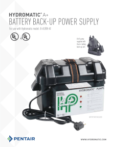 Battery Back-Up power SUpply