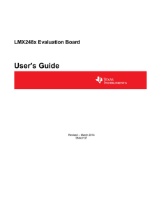 LMX248x Evaluation Board User`s Guide (Rev. A)