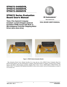 STK672 Series Evaluation Board User`s Manual