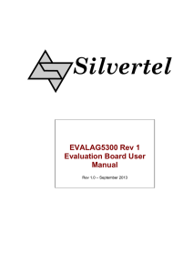 EVALAG5300 Rev 1 Evaluation Board User Manual