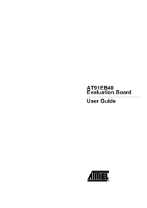 AT91EB40 Evaluation Board User Guide