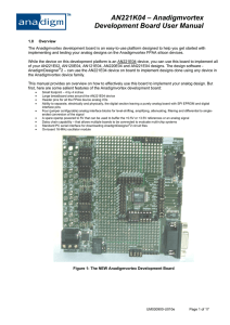 AN221K04 Development Board User Manual