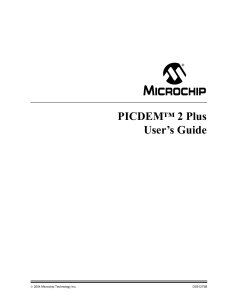 PICDEM 2 Plus User`s Guide