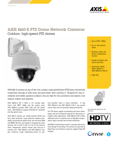 AXIS Q60-E PTZ Dome Network Cameras Datasheet