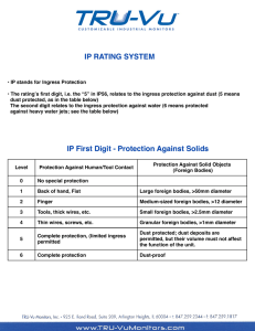 IP and NEMA Rating Systems - TRU