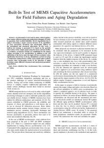 Built-In Test of MEMS Capacitive Accelerometers for Field Failures