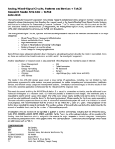 Analog/Mixed-Signal Circuits, Systems and Devices + TxACE