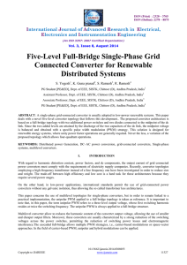 Five-Level Full-Bridge Single-Phase Grid Connected