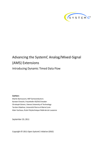 Advancing the SystemC Analog/Mixed