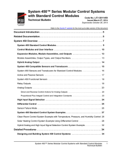 System 450 Series Modular Control Systems