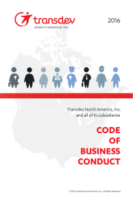 code of business conduct