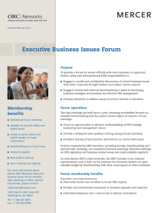 Executive Business Issues Forum