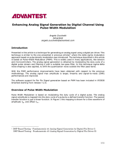 Enhancing Analog Signal Generation by Digital Channel