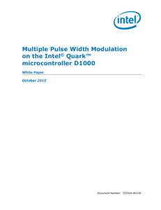 Multiple Pulse Width Modulation on the Intel® Quark