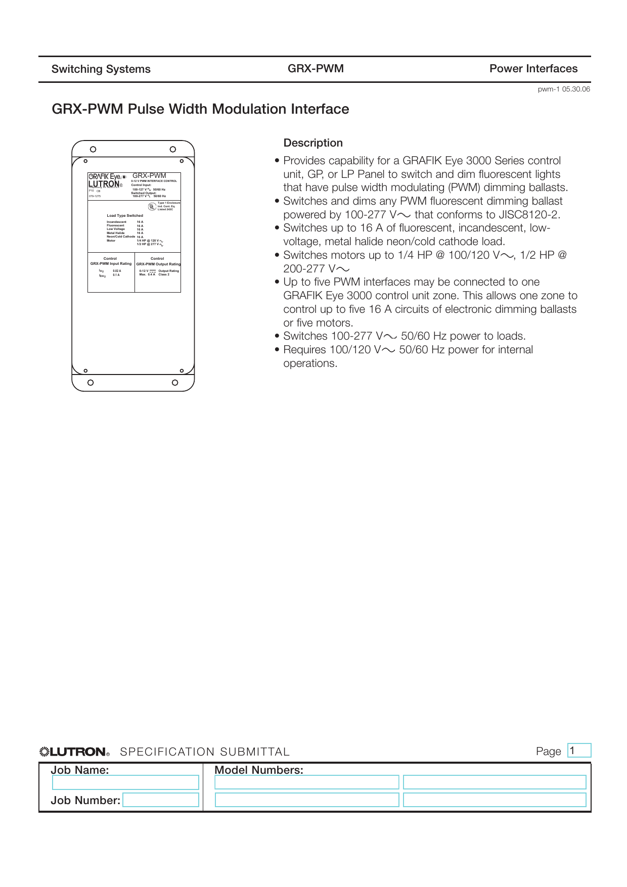 Grx Pwm Pulse Width Modulation Interface