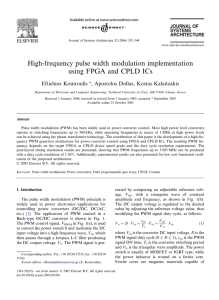 High-frequency pulse width modulation implementation using FPGA