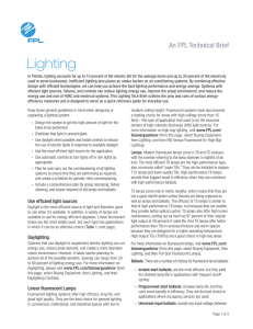 An FPL Technical Brief Lighting