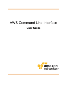 PDF AWS Command Line Interface User Guide