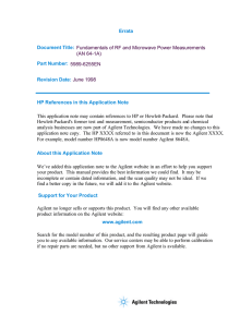 AN 64-1A - Agilent Technologies