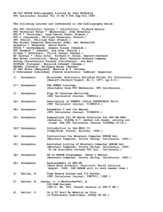 HP-41C MCODE Bibliography Listing by John McGechie PPC