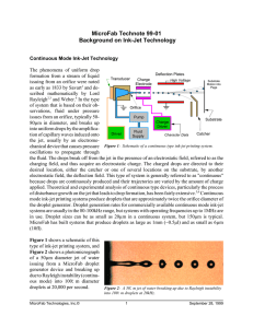 MicroFab Technote 99-01 Background on Ink