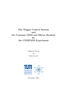 The Trigger Control System and the Common GEM and Silicon