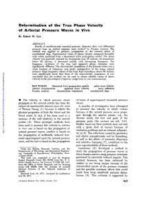 Determination of the True Phase Velocity of Arterial Pressure Waves