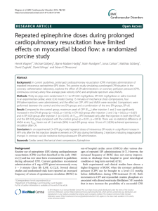 Repeated epinephrine doses during prolonged cardiopulmonary