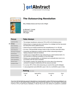 The Outsourcing Revolution