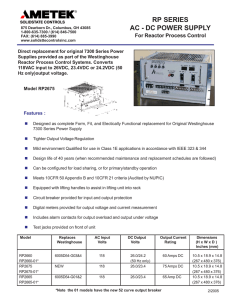 rp series ac - dc power supply