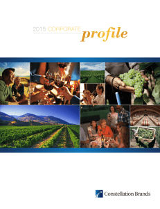 2015 CORPORATEprofile - Constellation Brands