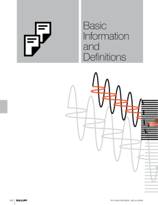 Basic Information and Definitions - Micropulse Linear Position Sensors