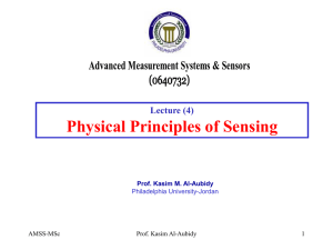 Physical Principles of Sensing