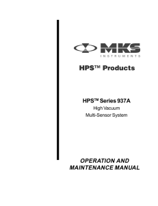 Series 937A High Vacuum Multi-Sensor System