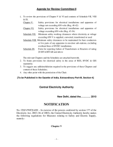 Agenda for Review Committee-II - Central Electricity Authority