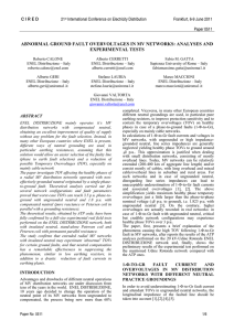 analyses and experimental tests - CIRED • International Conference