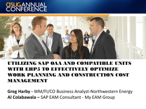 UTILIZING SAP OAA AND COMPATIBLE UNITS WITH