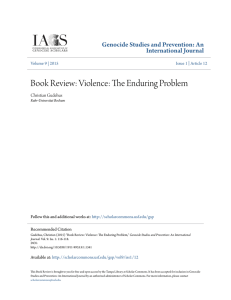 Book Review: Violence: The Enduring Problem