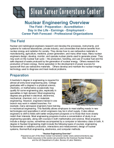 Nuclear Engineering Overview